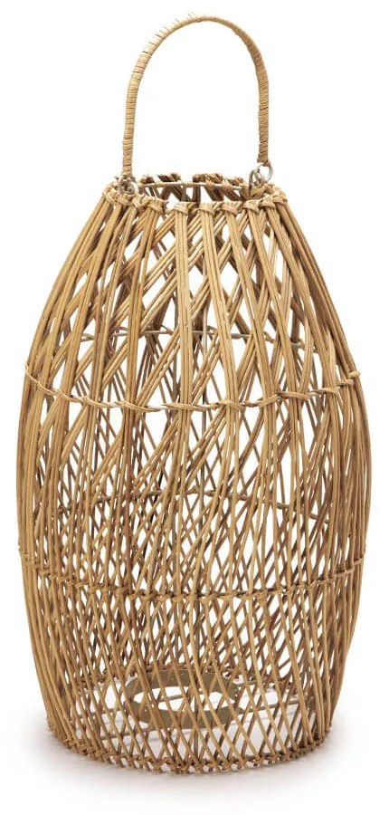 Lanterna em Rattan Palha Bege - 46cm