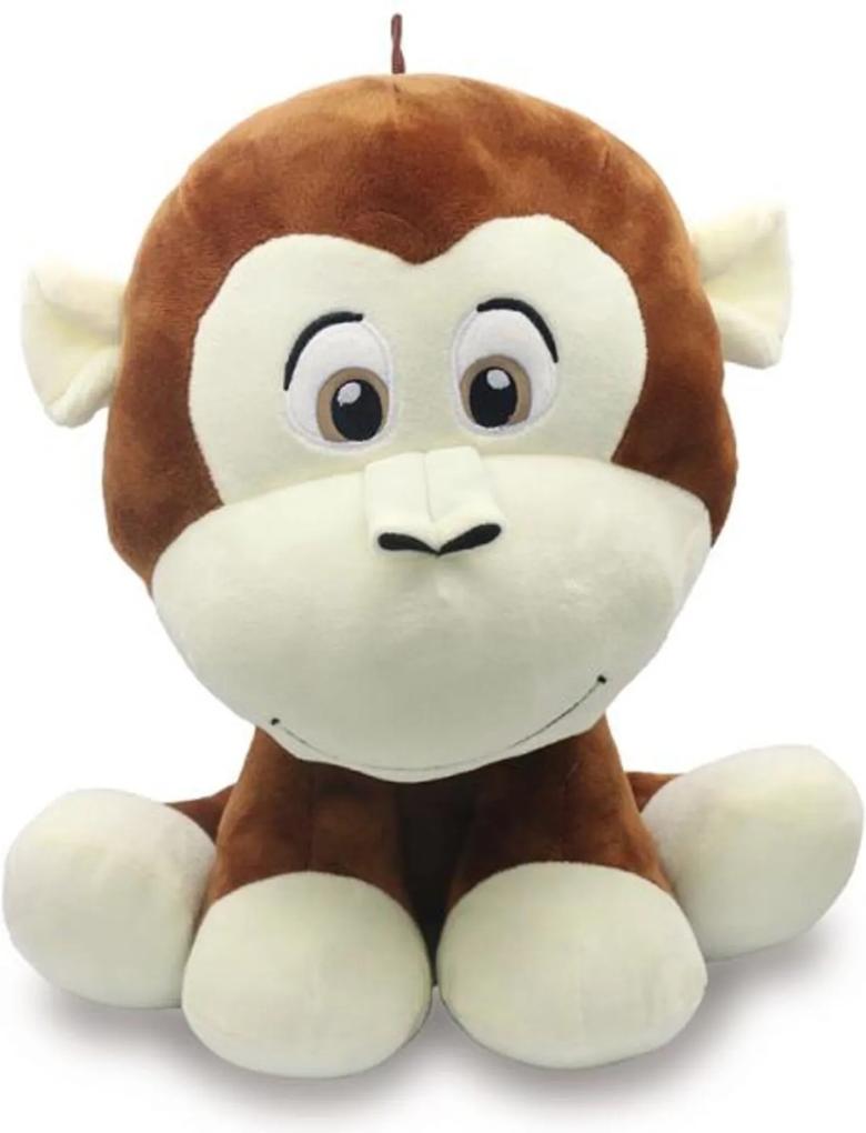 Bicho de Pelúcia Safári 35cm - Macaco Marrom - Unik Toys