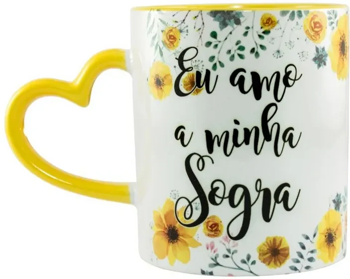 Caneca Alça De Coração Jogo Do Amor Com Foto