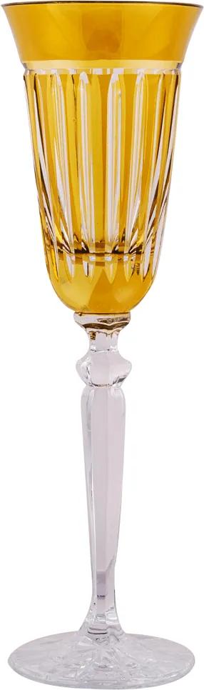 Taça de Cristal Lodz para Champanhe de 150 ml - Âmbar Light