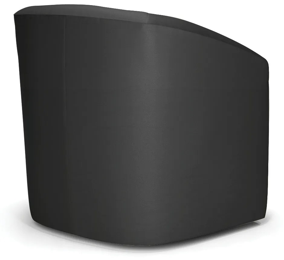 Poltrona Decorativa Base Giratória Stella Max Sintético Preto D03 - D'Rossi