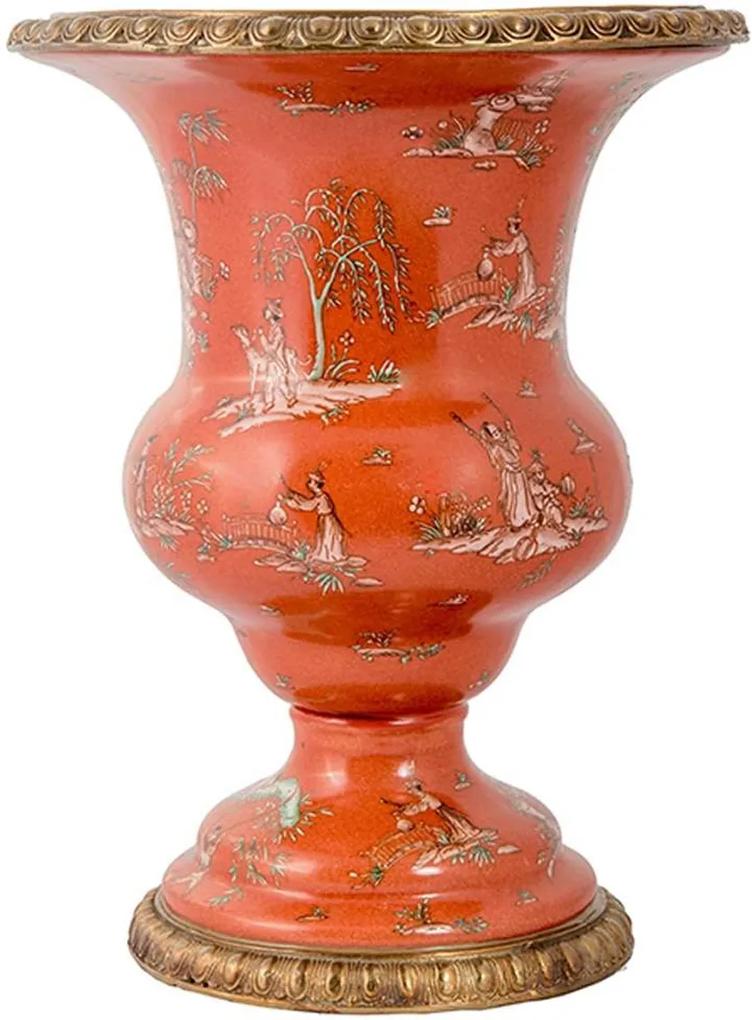 Vaso de porcelana e Bronze - Colônia Premium
