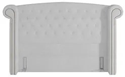 Cabeceira Cama Box King 195cm Provença P02 Boucle Branco - Mpozenato