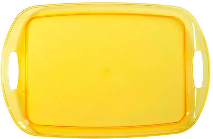Bandeja Rainbow Amarelo em Polipropileno - Urban - 48x32 cm