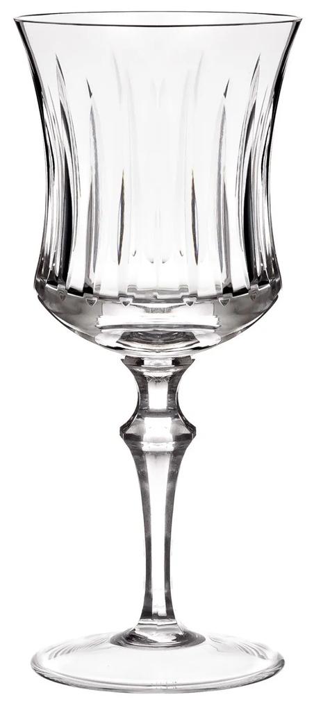 Taça de Cristal Flauta Lapidado P/ Vinho Tinto Incolor