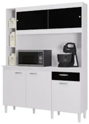 Armário de Cozinha Compacta 140cm Parisi P11 Branco - Mpozenato