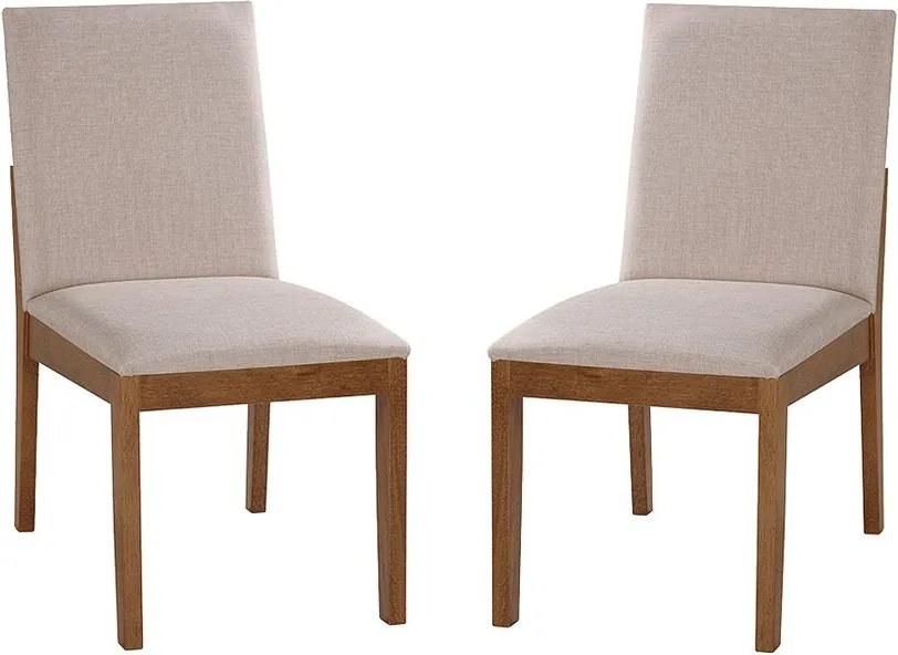 Conjunto 2 Cadeiras de Jantar Hannah - Wood Prime MF 44273