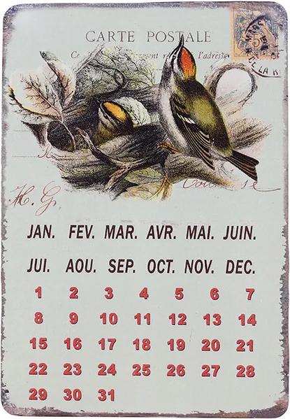 Calendário Magnético Ninho de Pássaros
