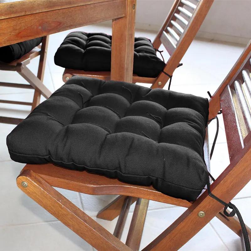 Assento para Cadeira Futton Confort - 40 x 40 cm Preto