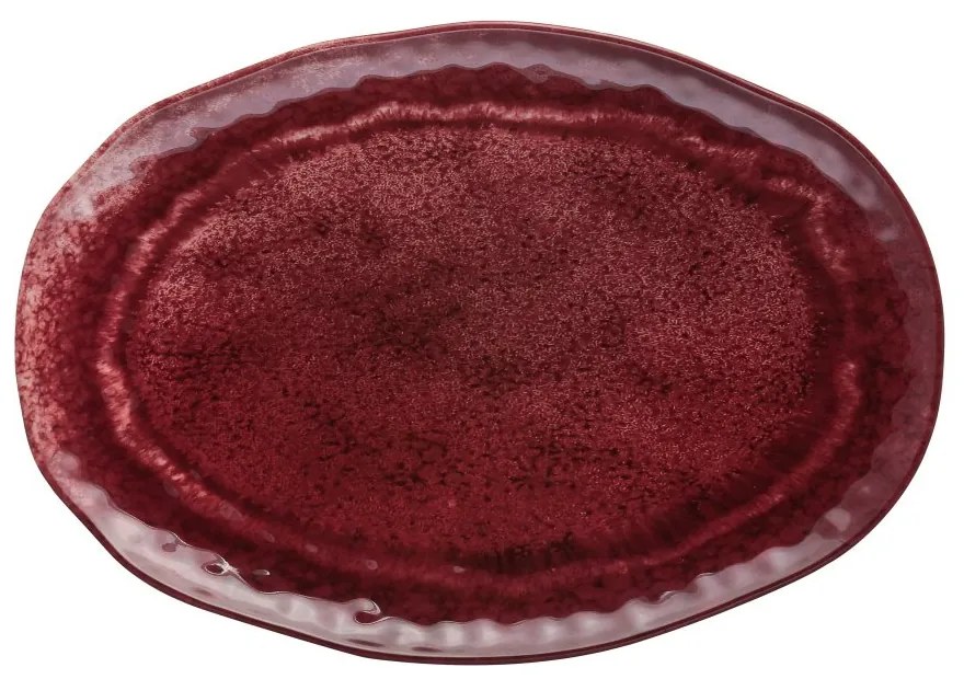 Travessa Melamina Aqua Vermelho 40x28x2cm 27804 Bon Gourmet