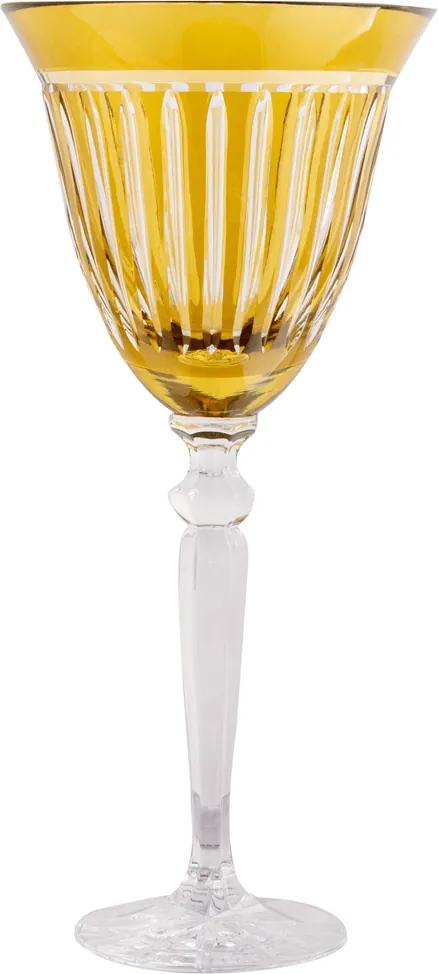 Taça de Cristal Lodz para Água de 280 ml -  Âmbar Light