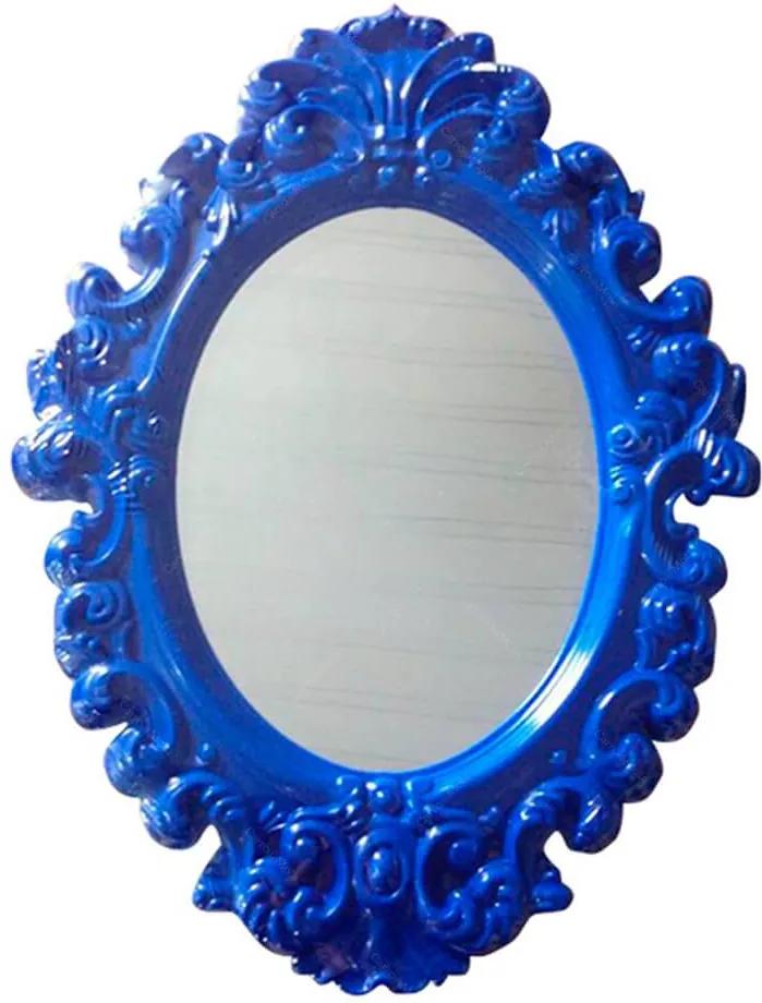 Espelho Oval Indigo Big Princess Azul Pequeno - Urban - 41,4x30 cm