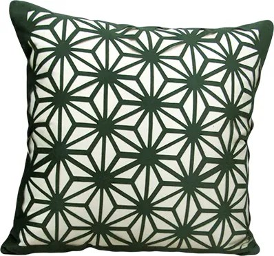 Capa Almofada Corte a Laser Provence Spin Verde 50x50cm