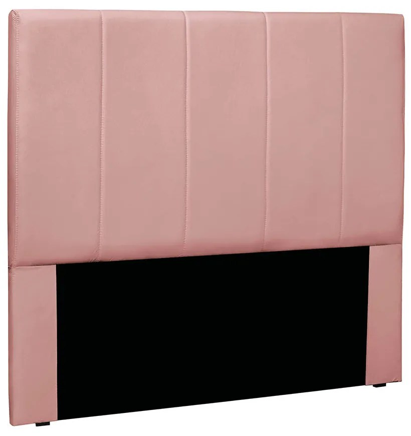 Cabeceira Cama Box Casal 140 cm Arizona Veludo S04 - D'Rossi - Rosa