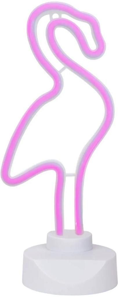 Luminária de Mesa Neon Adoraria Flamingo Rosa