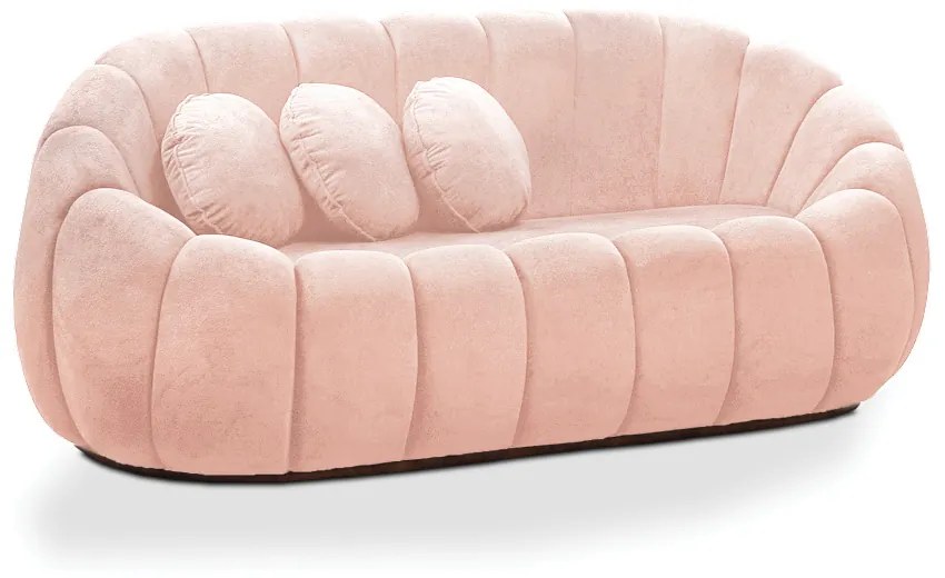 Sofá 2 Lugares Orgânico para Sala Cloud Bouclê E03 - D'Rossi - Rose