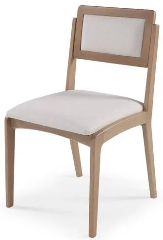 Cadeira Argos Estofada Tecido na cor Cru - 67820 Sun House