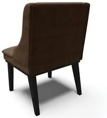 Kit 2 Cadeiras Estofadas para Sala de Jantar Base Fixa de Madeira Pret