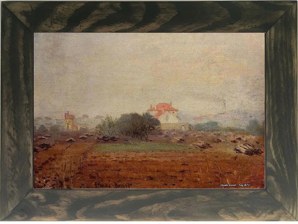 Quadro Decorativo A4 Fog 1872 - Claude Monet - Cosi Dimora