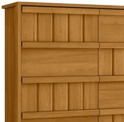 Cômoda Para Quarto Com 8 Gavetas 136cm Avila Cinamomo Z10   - Mpozenat