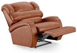 Poltrona do Papai Reclinável Kalie Power Touch Massagem FH9 PU Caramel