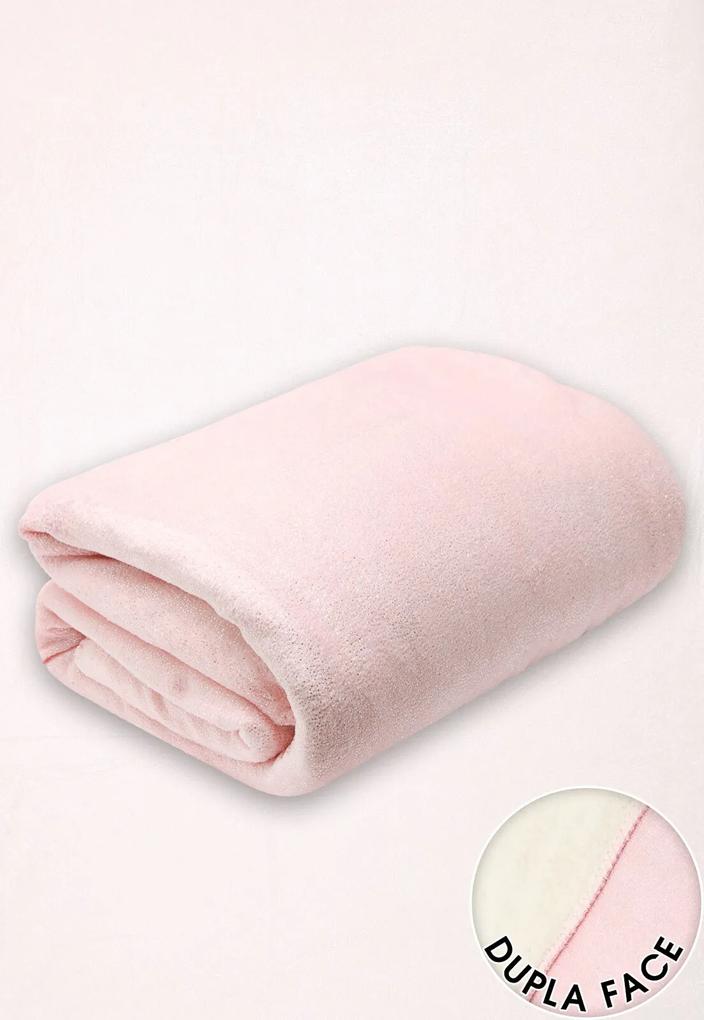 Cobertor Solteiro Lepper Kids Glam Dupla Face Rosa 1,60 x 2,40