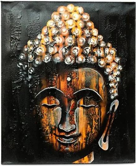 Tela Face de Buda 60x50cm | Terracota