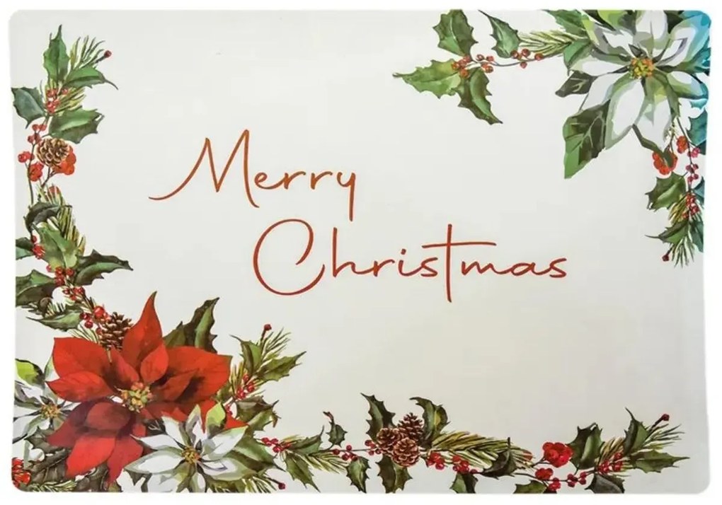 Jogo Americano Merry Christmas 46X33cm - Cromus