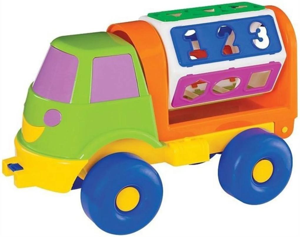 Caminhão Sorriso Didático  Merco Toys Multicolorido