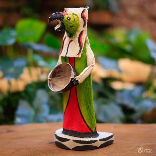 Boneco de Vudu Tikuna Arara Verde