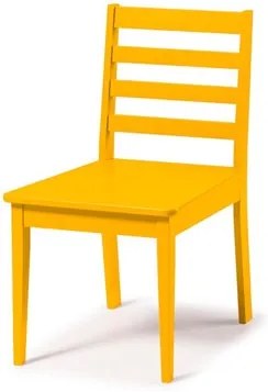 Cadeira Diana em Madeira Maciça Amarelo