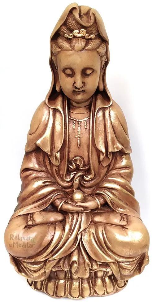 Estátua Kuan Yin Deusa da Misericórdia (38cm)