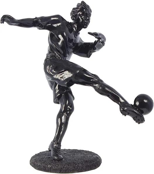 Estátua de Jogador de Futebol Preto