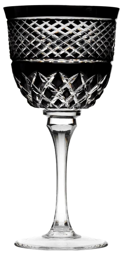 Taça de Cristal Lapidado P/ Água 25 - Preto  Preto - 78