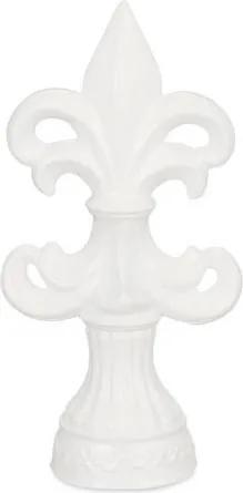 Flor de Lís de Cerâmica Branca 19,5cm Lis 8598 Mart