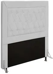 Cabeceira Cama Box Solteiro 90cm D10 Turmalina Corano Branco - Mpozena