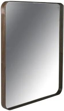 Espelho Retangular Pereque com Moldura Lamina Nogueira 80 cm (ALT) - 43503 - Sun House