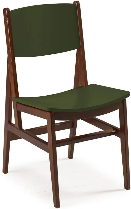 Cadeiras para Cozinha Dumon 87 cm 951 Cacau/Verde Musgo - Maxima