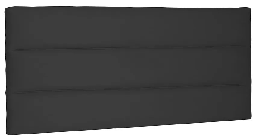 Cabeceira Painel La Italiana Para Cama Box Solteiro 90 cm Suede - D'Rossi - Preto