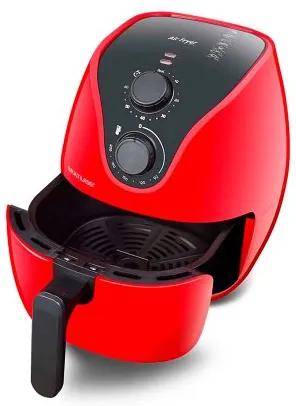 Fritadeira Elétrica Air Fryer 4L 1500W com Grade Multilaser Vermelho