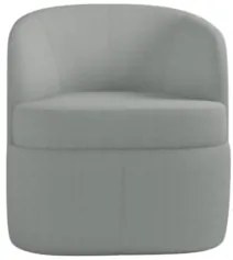 Kit 2 Poltronas Giratória Decorativa para Sala Dandara Z08 Boucle Cinz