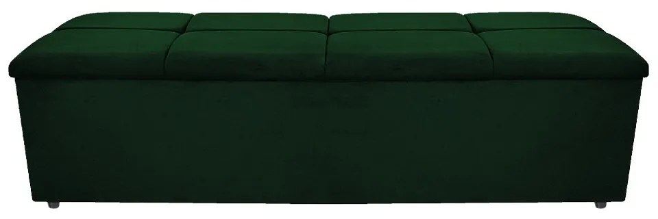 Calçadeira Munique 160 cm Queen Size Suede Verde - ADJ Decor