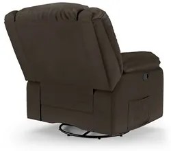 Poltrona do Papai Reclinável Pietra Glider Giratória Massagem FH9 PU M