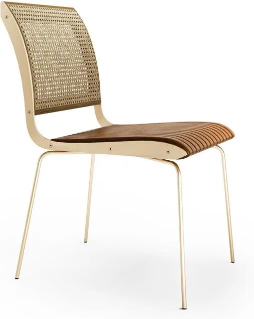 Cadeira Falx Palha e Estofada Coleção Bari Tremarin Design by Fernando Sá Motta