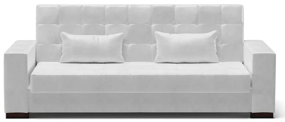 Sofá Cama Casal 3 Lugares 210cm Lisboa Corano  D03 - D'Rossi - Branco