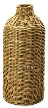 Vaso Decorativo Rattan Marrom 16cm