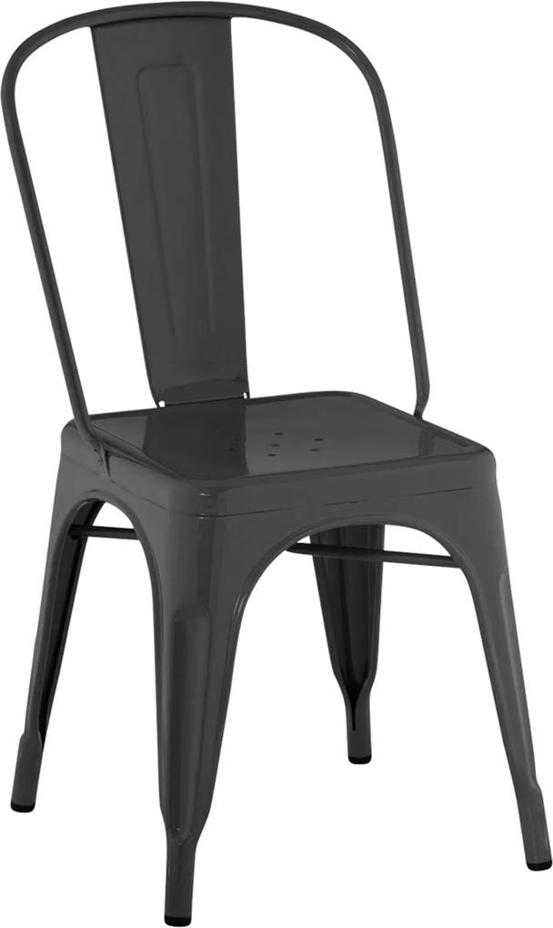 Cadeira Iron Sem Braços Preta Rivatti