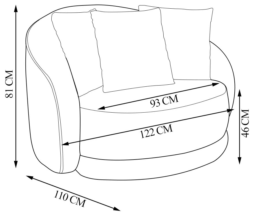 Kit 2 Poltronas Decorativas Base Giratória Galáxia com Almofadas Boucle Bege G45 - Gran Belo