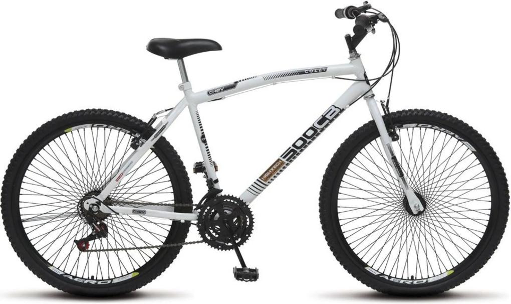 Bicicleta Colli Bikes Aro 26 CB 500 Chev 72 Raias Branco