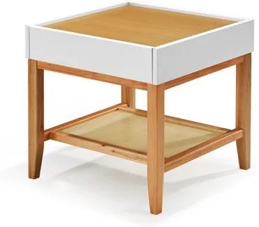 Mesa Lateral Duo Cor Natural Com Bege - 29847 Sun House